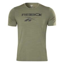 Reebok Activchill Graphic Move Short Sleeve Shirt, Army Green 